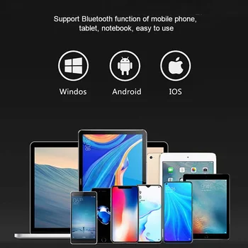 Mini Salokāms Bluetooth Bezvadu Tastatūra Ar Touchpad Atbalsta Windows, Android vai iOS Mac, iPad Planšetdatoru, Mobilo Tālruni, Portatīvo DATORU