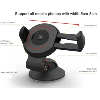 Universāls Mobilā Tālruņa Turētāju Automašīnas Tālruņa Gaisa Vent Mount Clip Mobilo sakaru Stāvēt Viedtālruņa GPS Atbalsts iPhone 12 11 XS