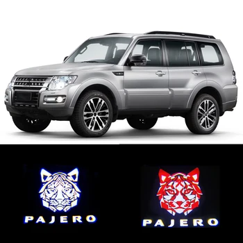 PAJERO Automašīnu Durvju Gaismas, Lai Mitsubishi Logo Gaismas 2gab Laipni, Pieklājīgi un Gaismas Mitsubishi Pajero V93 V97 V87 V33 PAJERO Automašīnu Stilā