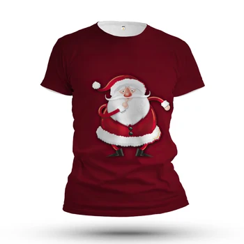 Jaunā Gada Dāvana Ziemassvētku Vakarā, sieviešu T-krekls Ziemassvētku 3D Drukāšanas Brīvdienu Puse Personalizēto Dizainu, augstākās Kvalitātes Audums