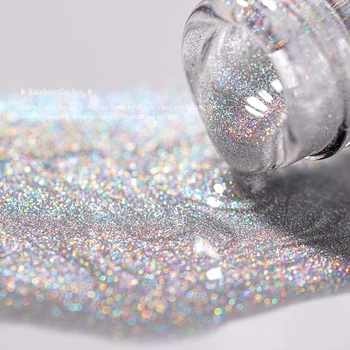 CHUNSHU Varavīksnes Cat Eye Gel poļu 10ML Krāsains Hologrāfiskā Kaķis Magnētisko Gēla Lāzera gaismu Atstarojošu Efektu, Var Izmantot Jebkuru Krāsu Bāzes
