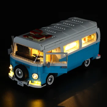 BriksMax Led Light Komplekts 10279 T2 Camper Van, NĒ, Celtniecības Bloki, Automašīnas Modeli