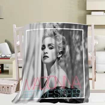 Pasūtījuma Madonna sedziņa Flaneļa Falafel Fabric56x80inch 50X60inch 40X50inch Dīvānu Mest Segu, Bērns Pieaugušo Siltā Segā