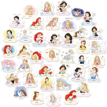 40PCs Disney Cartoon Princese Roku Kontu, Uzlīmes Gudrs Uzlīmes Mobilajam Tālrunim Kausa Grāmatiņa Ūdensizturīgs Dekoratīvās Uzlīmes