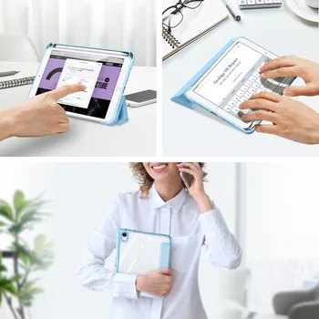 Aizsardzības Būtiska Tablete Lietā Par iPad Mini 6 Lietā Ir 2021. Triecienizturīgs Smart Cover, TPU Soft Case For iPad mini6 ar Zīmuļa Turētāju