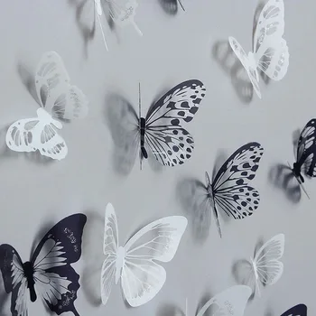36pcs 3D Crystal Butterfly Sienas Uzlīmes Creative Tauriņi ar Dimanta Mājas Dekors Bērniem, Telpu Dekorēšana Art Sienas Uzlīmes