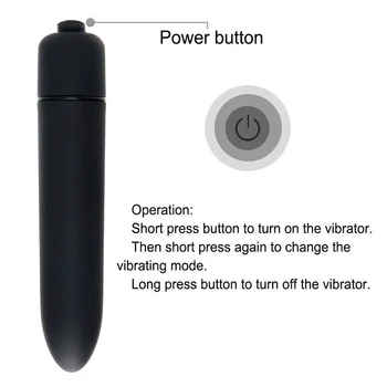 PAISENNET Mini Bullet Vibrators 10 Ātrumu Portab Klitora Massager Seksa Rotaļlietas Ūdensizturīgs Klitora Stimulators Dildo Vibratoru