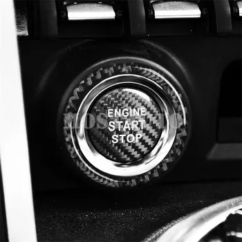 Par 86 Toyota Scion FR-S Oglekļa Šķiedras Dzinēja Start Stop Poga Vāka 2012. - 2020. gadam 2gab Melns/Sarkans Auto Piederumi Interjera