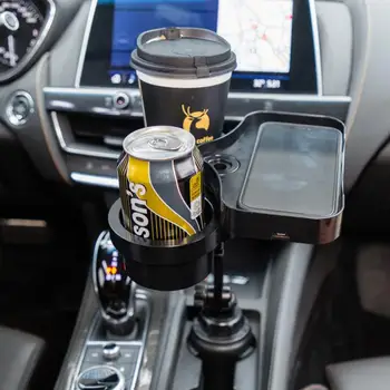 Auto Tases Turētājs Expander Adapteri Universālie Auto Tālruni Dzēriena Pudeles Statīvs Regulējams ABS Radošās Dizaina Bezvadu Lādēšanas Valde