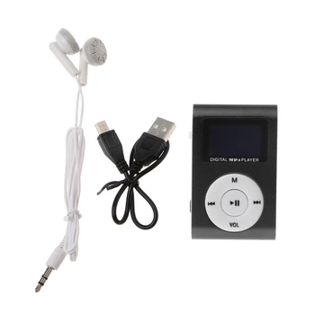 MX-801 Mini USB Metāla Klipsi Micro SD TF Kartes Slots, LCD Ekrāns, MP3 Mūzikas Atskaņotājs