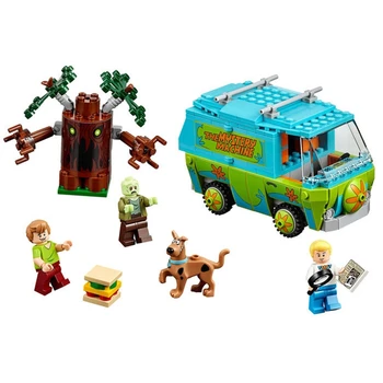 10430 10428 Scooby Noslēpums, Celtniecības Bloki, Ķieģeļi Doo Rotaļlietas Bērniem Ziemassvētku Dāvanas Bērniem Modeļa Mašīna Lelle