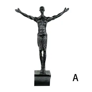 Rūpniecības Stila Kāpšanas Cilvēks Sveķu Dzelzs Stieples Sienas Karājas Apdare Skulptūru Skaitļi Radošo Retro Klāt Statuja Dekori
