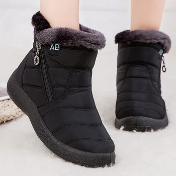 Silts Sieviete Zābaki Ir 2021. Modes Ūdensnecaurlaidīgs Ziemas Sniega Zābaki Sieviešu kurpes Gadījuma Viegls Potīšu Botas Mujer Vīriešu Ziemas Zābaki