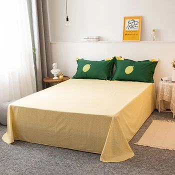 Ir 2021. Četru gabals gultas piederumi vienkārša kokvilnas dubultā sadzīves palagu sega segtu sabiezējums slīpēšana kopmītņu gultu lapa green durian