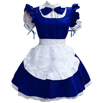 Sieviešu Meitene Apģērbs Anime, Kleita, Apakšveļa, Istabene Cosplay Kostīms Sieviešu Cepures Priekšauts Viltus Apkakles Bowknot Kleitu Lolita Kleitas 2021