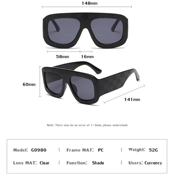 Kvadrātveida Saulesbrilles Sieviešu Liels Rāmis 2022 Luksusa Zīmola Kvalitāti, Vintage, Saules Brilles Vīriešiem Anti Zilā Gaisma Briļļu Toņos UV400