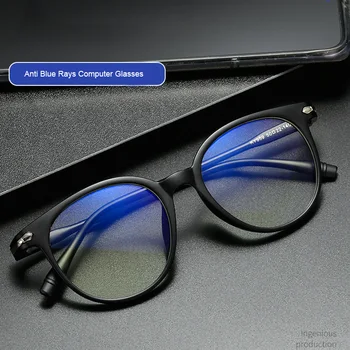Jaunu 2021 Unisex Anti Zili Stari Datoru Brilles Sievietēm Vintage Apaļo Rāmi, Spēļu Vīriešu Pret Acu Nogurumu, Gaismas Pretbloķēšanas Brilles