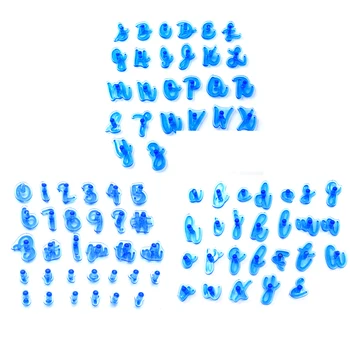 DIY Alfabēta Numuru Vēstuli Kūka Pelējuma 3D Sīkfailu Cepumu Zīmogs Embosser Kuteris Kūka Pomādes DIY Veidnes Cepšanai Pelējuma Piederumi