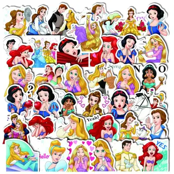 40pcs Disney Princess Uzlīmes Bērniem Cute Anime Uzlīmes Bagāžas Grāmatiņa Scrapbooking Uzlīmes