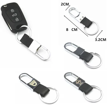 Auto Ādas Keychain Keyring Logo, Atslēgas Turētājs, Honda Mugen Jauda Civic Piešķir CRV Hrv Džeza CBR VTX VFR Emblēmu Piederumi