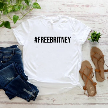 Bezmaksas Britnija T Krekls Bez Britnija Spīrsa Kustību T-Krekls Leave Britney Alone Unisex Īsās Piedurknes O-Veida Kakla Tee Sieviešu Grafikas Tees