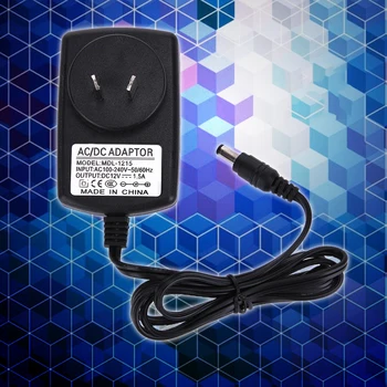 Universal Plug DC12V 1.5 Adapteris, AC DC Pārveidotājs, Strāvas Padeves Adapteri, 5.5*2.5 mm LCD TV GPS Navigācijas Uzraudzīt ierīces