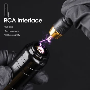 Jaunākās Dizaina WJX Coreless Spēcīgu Mehānisko RCA Mašīna 4.0 mm Gājiena Garums Rotācijas Tetovējums Pastāvīgais Grims, Tattoo Piederumi Pildspalvas