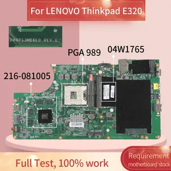 04W1765 Klēpjdators mātesplatē LENOVO Thinkpad E320 Grāmatiņa Mainboard DA0PS3MB8E0 HM65 216-081005 DDR3