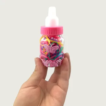 1 Mucas Baby Girl Izmantojamā Silikona Gumijas Lentes Candy Bar Scrunchies Lente, Elastīga Matu Lentes Gredzena Gumija Bērniem Accessorie