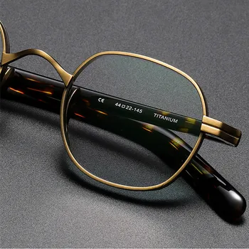 BETSION Titāna Lasīšanas Brilles Vīriešu Rāmja Laukuma Sievietes Luksusa Recepšu Tuvredzība, Optiskās Brilles Vintage Mazo Brilles