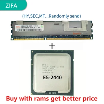 DDR3 4G Server ram ar heatsink 1066Mhz ar ko izmanto E5-2440 SR0LK procesors 2.4 GHz 6-Core 15M 1356 LGA procesors CPU