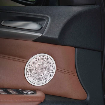 Auto Stereo Skaļrunis Durvju Uzlīmes Vāks BMW X3 F25 X4 F26 Nerūsējošā tērauda Apdare Auto Dizains Auto Piederumi