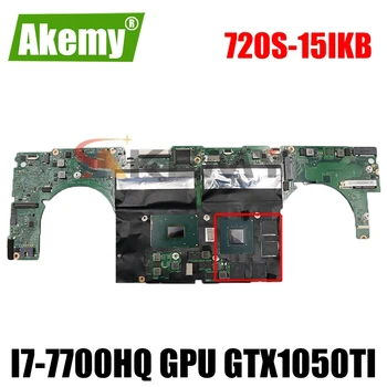 Akemy Lenovo 720S-15IKB Klēpjdators Mātesplatē LS720 MB 17823-1N 448.0D902.001N CPU i7-7700HQ GPU GTX1050TI Pārbaudīta Strādā