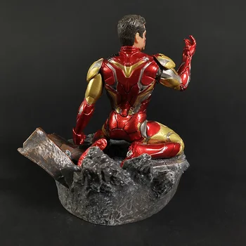 Avengers Endgame Dzelzs Vīrs MK85 Tonijs Stārks Super Varonis Komiksu Statuja Attēls Modelis Rotaļlietas