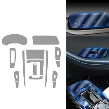 Ekrāna Aizsargs Priekš Mazda CX-30 2020 2021 Auto Interjera Centra Konsole Pārredzamu TPU Aizsardzības Anti-scratch Filmu Navigācijas
