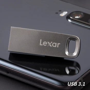 Lexar JumpDrive M45 USB 3.1 Flash Drive 32gb 128gb līdz 100MB/s lielu Ātrumu Pen Drive 64GB Metāla Pendrive Atmiņas karti un U diska