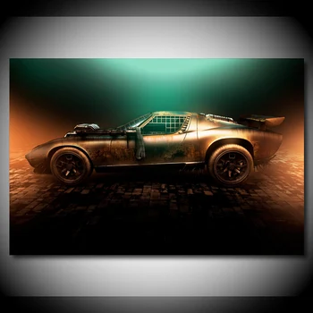 Audekls Gleznas Filmu Mad Max Superauto Miura Tuning Transportlīdzekļa Sienas Art Attēlu Mūsdienu Plakāti un Izdrukas Dzīvojamā Istaba Dekori