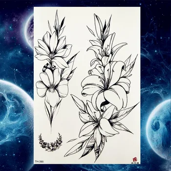 YURAN Black Forest Vilks Tetovējumiem Pagaidu Vīriešu Rokas Kājas Body Art Tetovējumu Uzlīmes Sieviešu Mēness Putnu Scorpion Liels Viltus Koku Tatoos
