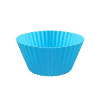 5gab Mini kūka kausa Muffin Kausa Apaļā Silikona Kūku Cepšanas Veidnes Kūku Panna Silikona Veidnes puse Kūka Pelējuma Virtuves Piederumi