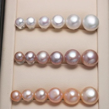 1pair dabas pērļu auskari salds īstu pērļu auskari Stud Earringsfor Sieviešu Patiesu Anti-Alerģiski Auss Pin Smalkas Rotaslietas
