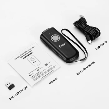 Eyoyo Mini 1D Bezvadu Svītrkodu Skeneri, Bluetooth & Vadu Portatīvo svītru kodu Lasītājs, kas ļauj iPad, iPhone, Android Tabletes, Svītrkodu Lasītājs