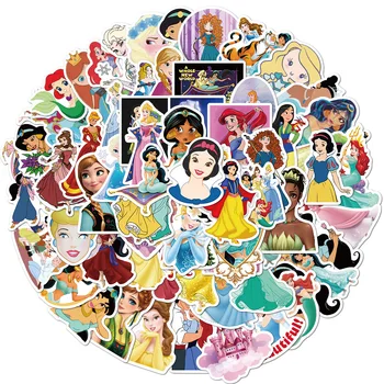 10/30/50gab Disney Princess Uzlīmes Saldēti Mickey Stāsts Vinnijs Pūks Ūdensizturīgs Skeitborda Klēpjdatoru Karikatūra Stiker Bērniem Rotaļlietas