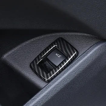 Automašīnu Durvju Bagāžnieka Slēdža Pogu Rāmja Apdare Vāciņš Melns BMW X1 F48 2016-18 X2 F39 2018 ABS Auto Interjera Dizains