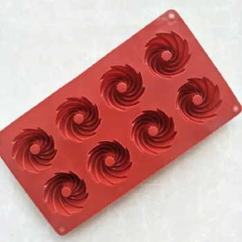 8 whirlpool silikona kūka pelējuma jelly pudiņš pelējuma aukstu ziepju veidnes XG769
