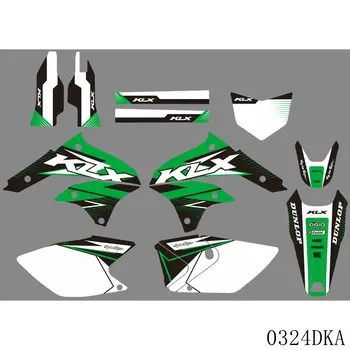 Pilna Grafikas Uzlīmes Uzlīmes Motociklu Fona Pasūtījuma Numuru, Vārdu, Par KAWASAKI KLX 450 KLX450 2007-2020