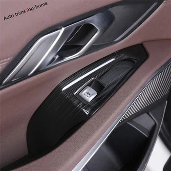 Nerūsējošā Tērauda Piederumi Roktura Bļodā Gaisa AC Ventilācijas Izvads Logu Paceliet Vāciņu Apdares Interjera Komplektu Priekš BMW 3 Series G20 2019. - 2021. gadam