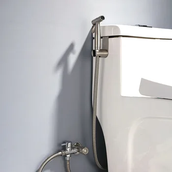 Portatīva Tualete bidē smidzinātāju komplekts Komplekts no Nerūsējoša Tērauda Roku Bidē jaucējkrāns uz Vannas istabu rokas miglotājs dušas galvas pašattīrīšanās