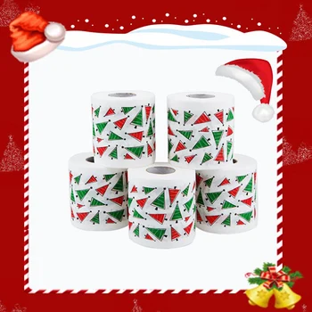 10 Stilu Ziemassvētku Roll Tualetes Papīra Mājas Santa Claus Vanna, Tualete Roll Audu Ziemassvētkiem, ziemassvētku rotājumi, mājas apdare Attēls 2
