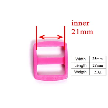 Krāsains (plastmasas sprādzi+Tri-Glid+kvadrātveida turētājs+D gredzenu), DIY kaklasiksna 20mm pinumu šūšanas kvalitātes mei sarkano aksesuāru premium Attēls 2
