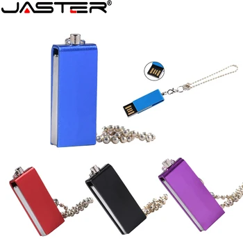 JASTER Jaunu Rotējošo Metāla Krāsas USB2.0 64GB Flash Drive 32GB Pildspalva Diskus 16GB 8GB Memory Stick augstas klases biznesa dāvanas, Bezmaksas logo Attēls 2